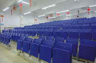 Coloured HDPE Chair Powder Coated Retractable Bleacher Seating