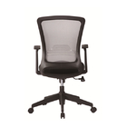 PP Plastic Lift Office Mesh Swivel Chair / Fixed Armrest Swivel Computer Chair